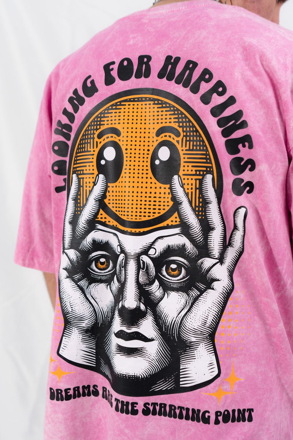 camiseta SMILE ACID WASH