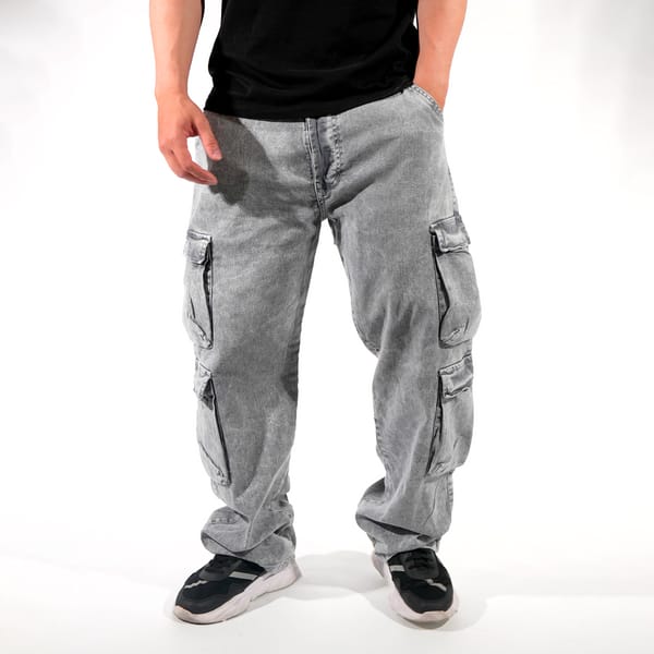 JEAN 4 BOLSILLOS GRIS PERLA