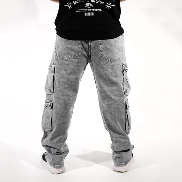 JEAN 4 BOLSILLOS GRIS PERLA